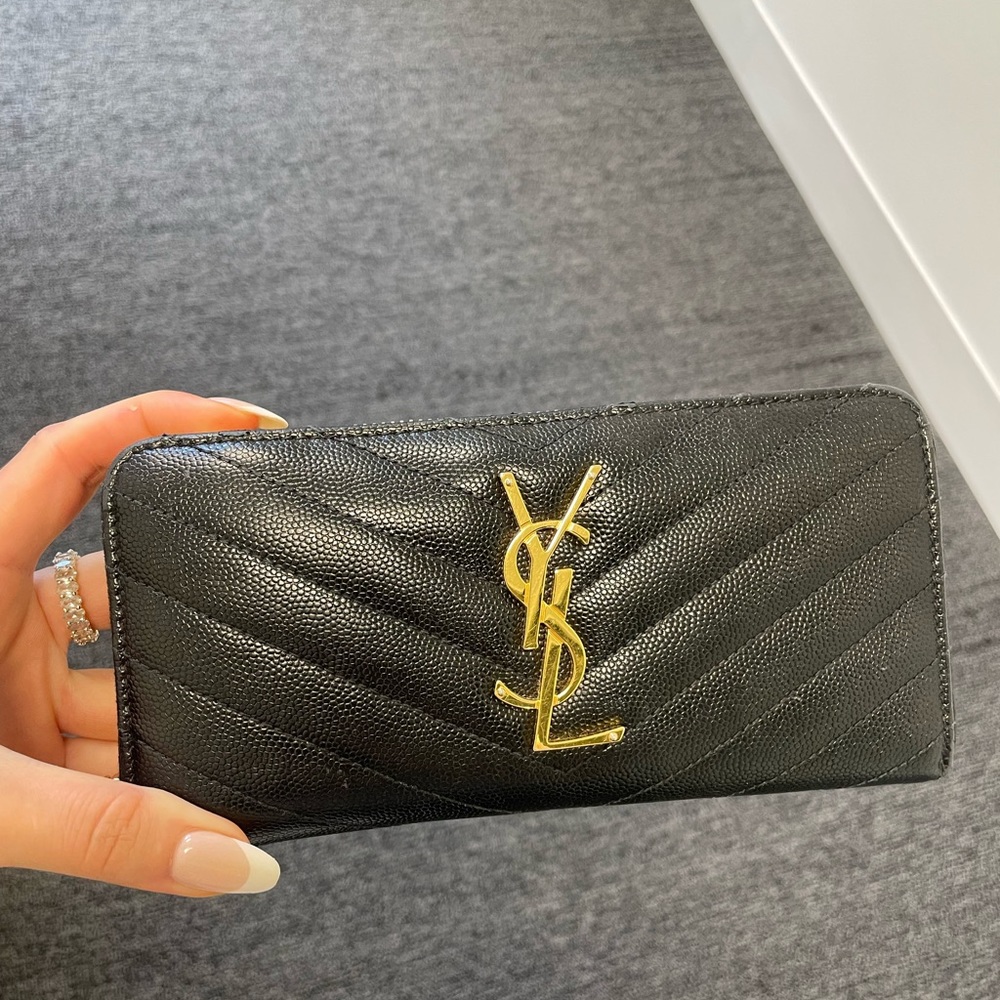 Black YSL wallet